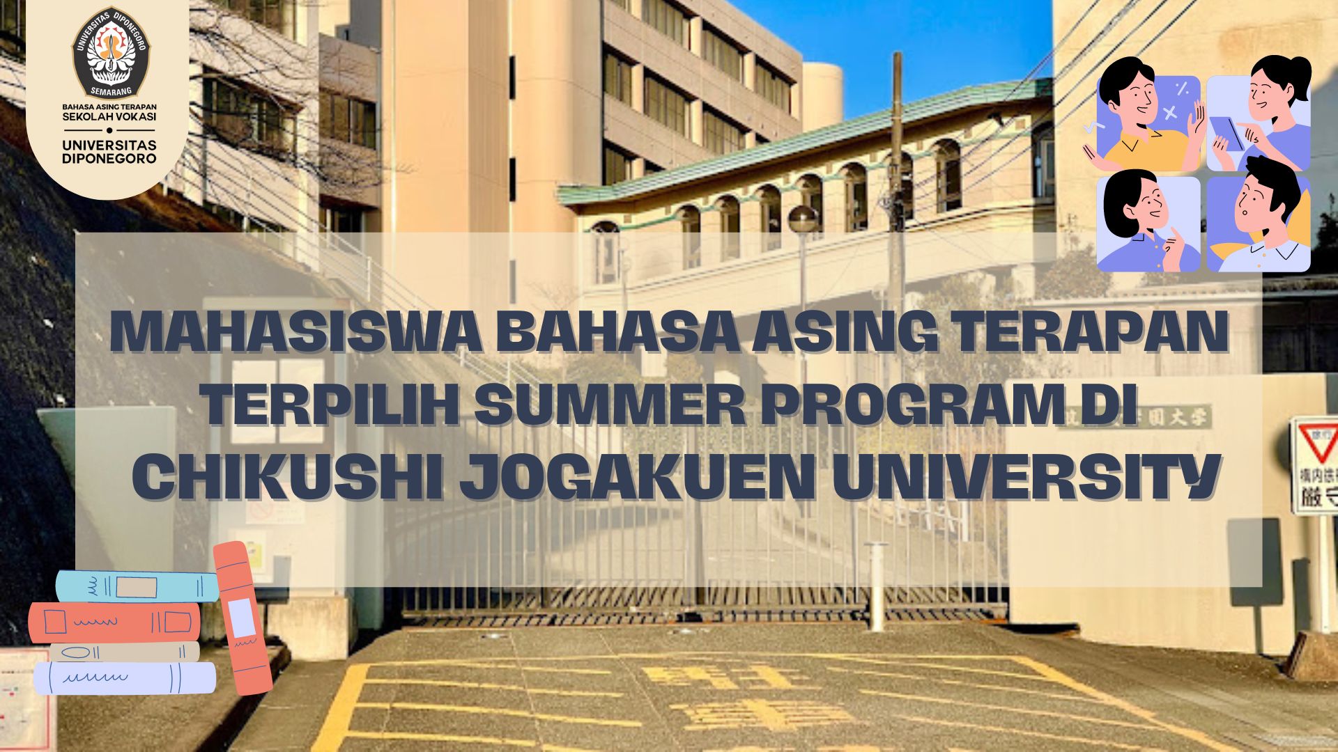 Mahasiswa Bahasa Asing Terapan Terpilih Summer Program di Chikushi Jogakuen University